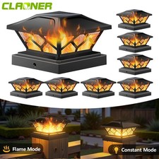 Solar Pfostenkappe 2 Modi LED Pfostenleuchte Pfostenlampen Außen Zaunpfosten DE