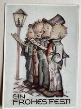 AK Motiv Kinder Hummel um 1954 Weihnachten