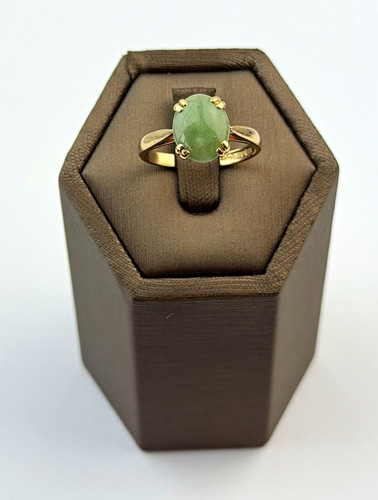 Jade ring gelbgold grün - jade-ring,