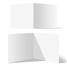 25 - 200 Blanko Faltkarten Set