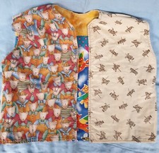 Mädchen Weste zum Wenden Größe 152 Teddybären Katzen Patchwork 