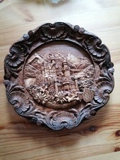 Schönes Teller mit Motiv NEUSCHWANSTEIN Wanddeko Kunstharz 