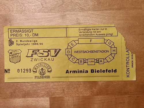 Sammlerticket fsv zwickau - sammlerticket,