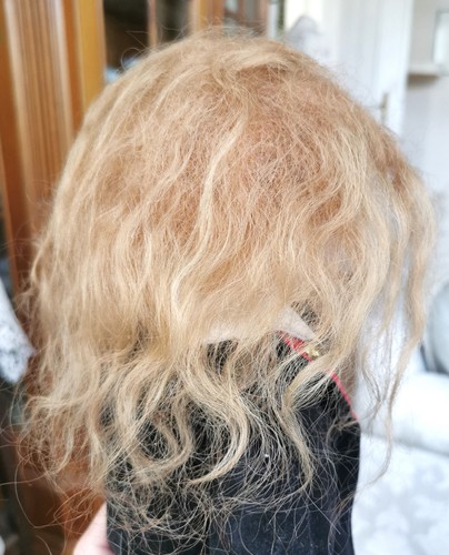 Antike mohair puppenperücke - antike,