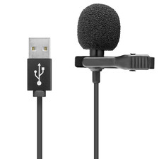 USB Lavalier-Mikrofon Ansteckmikrofon  1.5M mit Kugelcharakteristik Hadron HD569