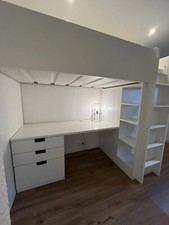 ikea hochbett weiß höhe 1940cm/länge 2006cm/breite 93cm