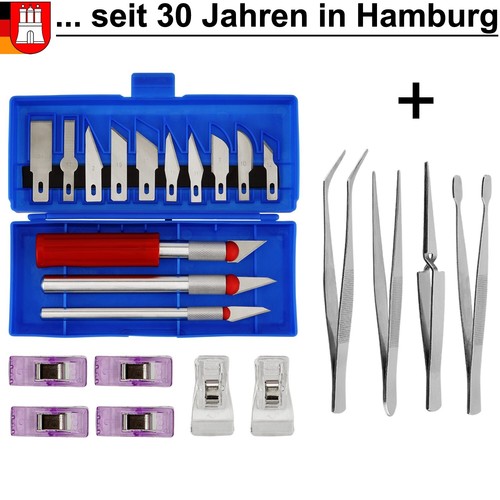 Bastelmesser set pinzette - set, +pinzette