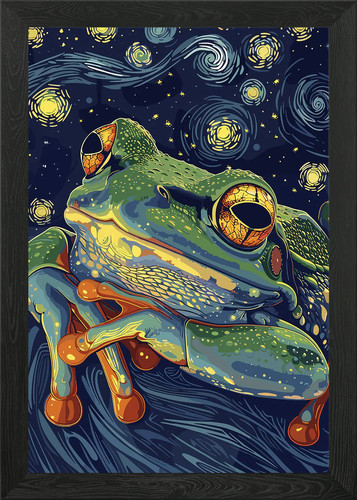 Frosch sternennacht stil - frosch,