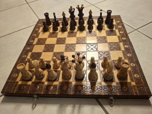 Holz schachfiguren set mit - holz,