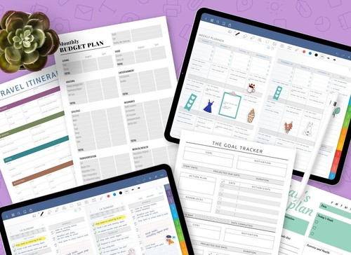 Druckbare pdf planer tracker - pdf, &