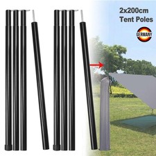 2x 2m Teleskop Zeltstangen
