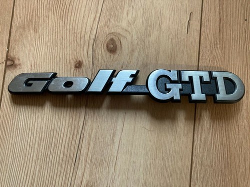 Golf gtd emblem - golf, 2