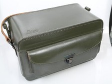 Leitz Kombi Tasche Ledertasche für Leica M3 olive BUNDESEIGENTUM Gravur Eng case