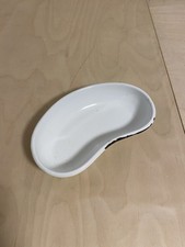 Emaille Nierenschale Vintage Arzt Krankenhaus Weiß