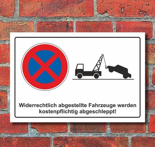 Schild parkverbot halteverbot - schild,