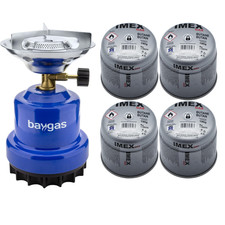 Gaskocher inkl. 4x 190g Metall