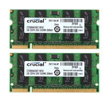 Crucial 4GB 2X2GB RAM 2RX8