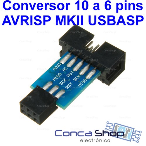 Adaptador conversor avr isp - conversor,