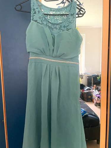 Damen abendkleid grün - damen, lang