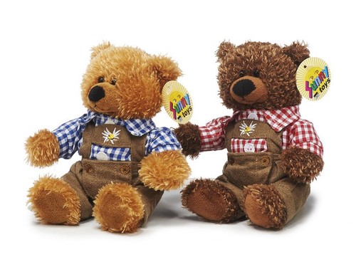Trachten teddybär braun - 17, cm