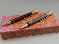 2x Campo Marzio Roma Kugelschreiber Design silber gold rot