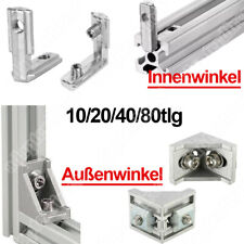 Innenwinkel Außenwinkel Aluprofil Nut 6|8 Für 20x20 30x30 40x40 Profilverbinder