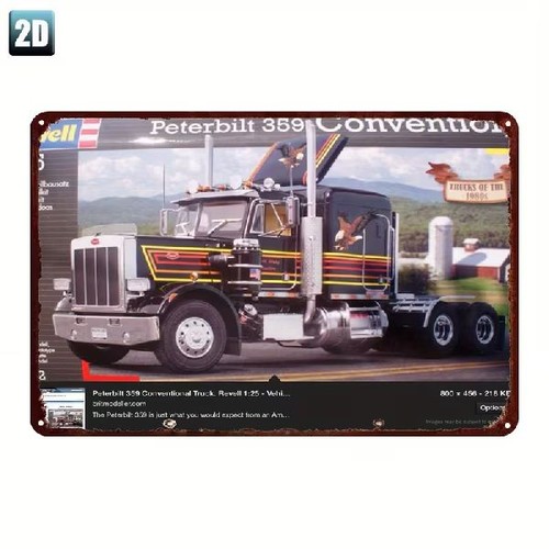 Blechschild revell peterbilt - blechschild,