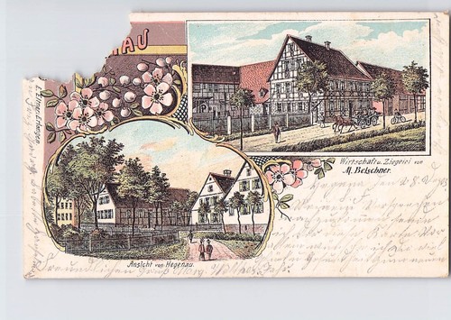 Alte litho 1905 - alte, hegenau