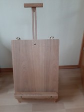 Tischstaffelei Koffer aus Holz   mit Griff 7 Fächer Staffelei, gebraucht