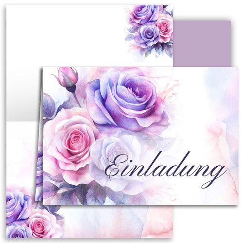 10x einladungskarten set - einladungskarten,