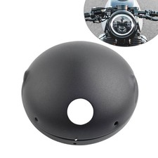 Matt Black Motorcycle Round