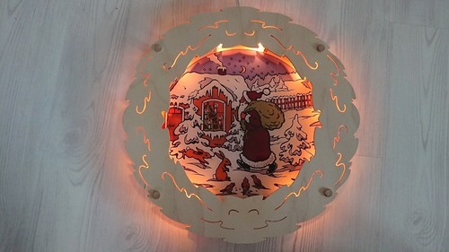 Fensterbild beleuchtet seiffen - fensterbild,