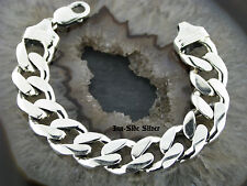 PANZERARMBAND Silberarmband Massiv Silber925 Armband bracelet Karabinerverschluß