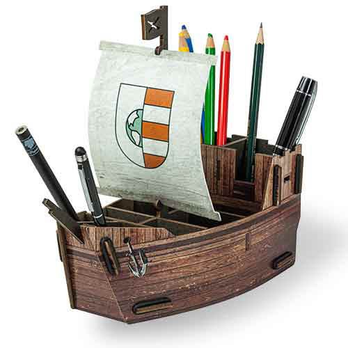 Werkhaus stiftebox segelschiff - stiftebox,