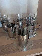 6x Leonardo Teegläser mit Umrührer und Tellerchen, neuwertig, Schrankfund