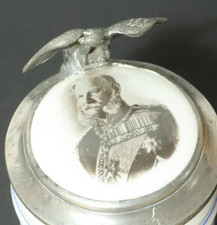 Alter Kaiser Wilhelm I.  Reservistenkrug Krug Bierkrug Reservistika 1.WK Krüge