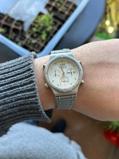 Seiko 7A38-7130 Chronograph – Titan, Vintage 1980er, Originalarmband