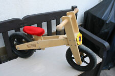 Laufrad für Kinder  aus Holz ab  2 - 3 Jahre, gebr. Roter Sattel ,Reifen schwa.