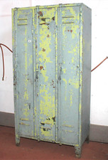 Alter Spind Spint Kleiderschrank Industrie Design Loft Stahlschrank Vintage A