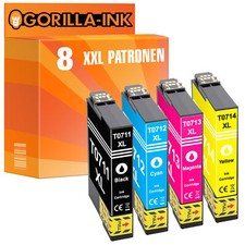 8 Patronen XL für Epson Stylus SX 200 SX 205 SX 210 SX 215 SX 218 GI0711-0714
