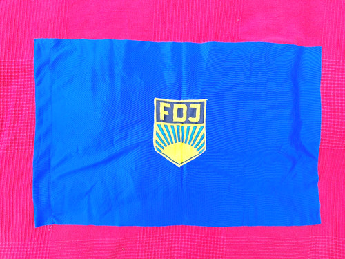 Original fdj fahne 40 - fahne, 60