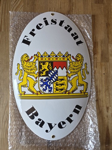 Freistaat bayern emailschild - bayern,