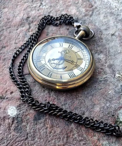 Antike messing taschenuhr - antike,