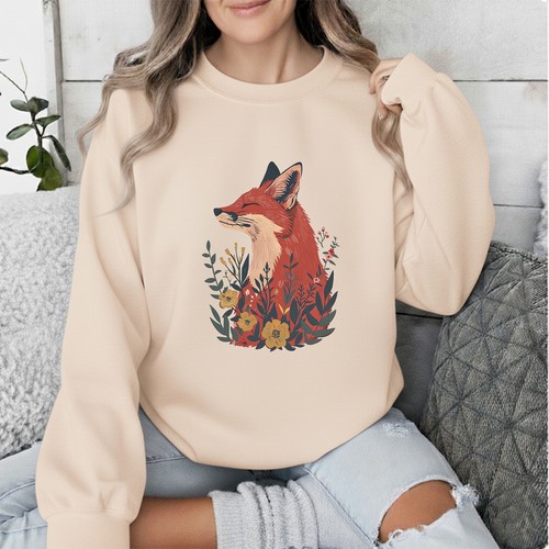 Rotfuchs wildblume grafik - rotfuchs,