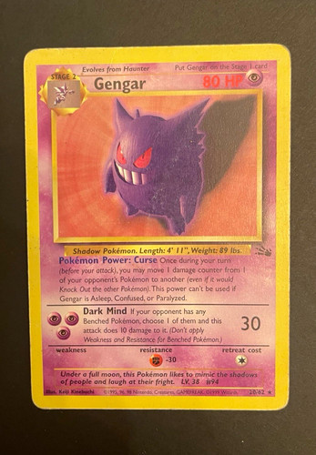 Pokémon tcg gengar - pokémon, holo