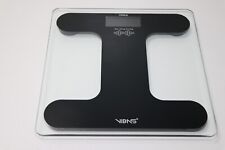 VIBAS iVoice Sprechende Personenwaage Kapazität 180 kg, Auto Power Off, schwarz