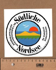 Alter Aufkleber Südliche Nordsee Ostfriesland Helgoland Niedersachsen (A)