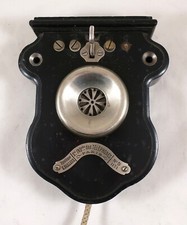 Sehr schönes antikes Wandtelefon von BAILLEUX, Frankreich ca. 1910