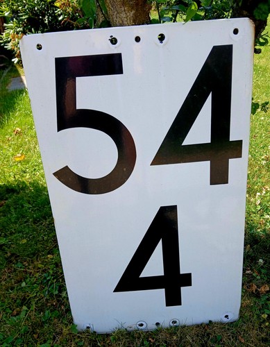 Emailleschild kilometertafel - emailleschild,
