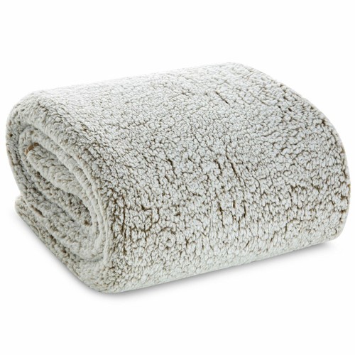 Decke weiß beige - 70x160, cm